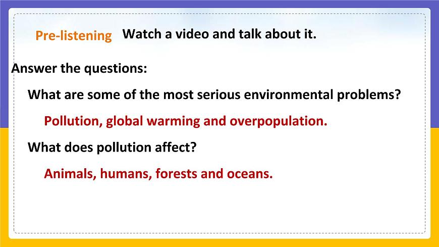Unit 3 The environment Period 2 Reading II & Listening 課件第7頁(yè)