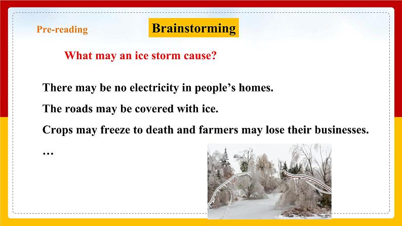 Unit 4 Natural disasters Period 5 more practice & culture corner课件PPT05