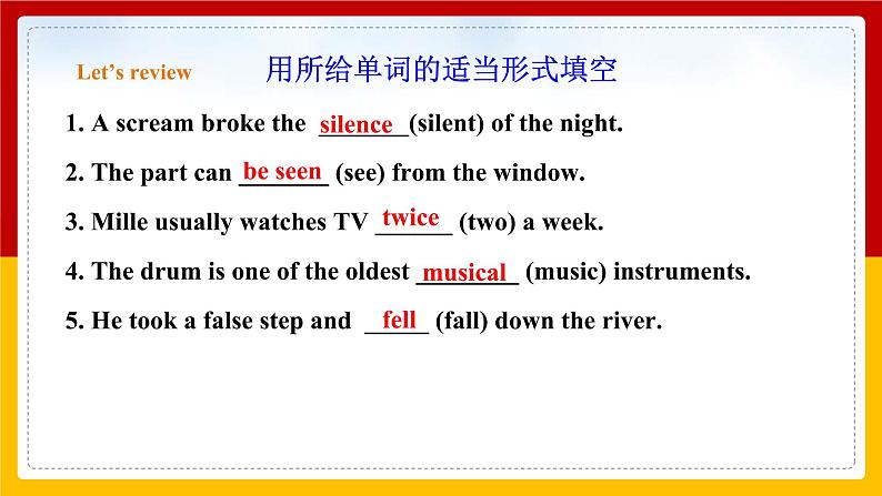 Unit 6 Caring for your health Period 3 Grammar 课件第3页
