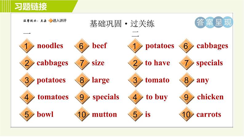 人教版七年级下册英语 Unit10 Period 1 Section A (1a-2c) 习题课件第2页