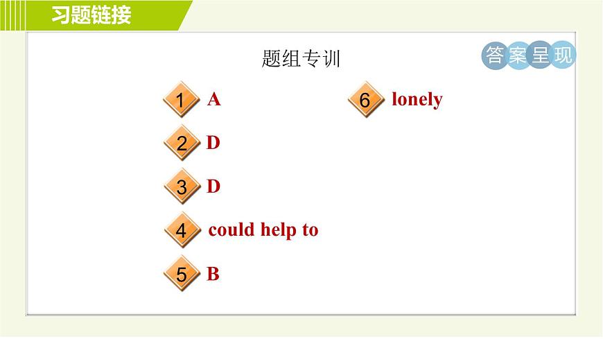 魯教五四版七年級下冊英語 Unit8 Period 2 Section A (Grammar Focus-3c) 習題課件第3頁