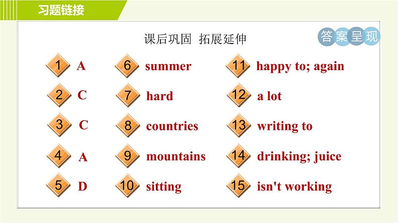 鲁教五四版六年级下册英语 Unit9 Period 3 Section B(1a-2c) 习题课件04