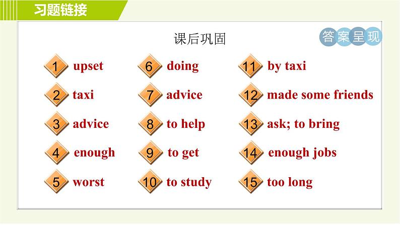 鲁教五四版七年级下册英语 Unit6 习题课件04