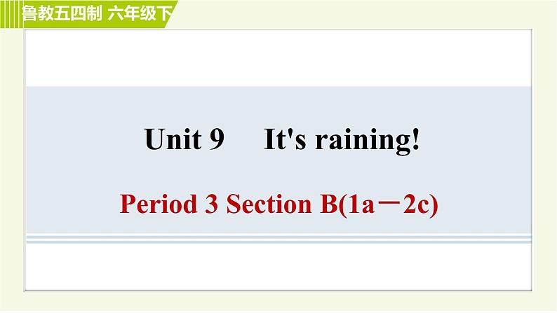 鲁教五四版六年级下册英语 Unit9 习题课件01