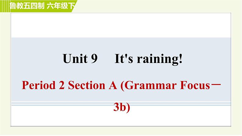鲁教五四版六年级下册英语 Unit9 习题课件01