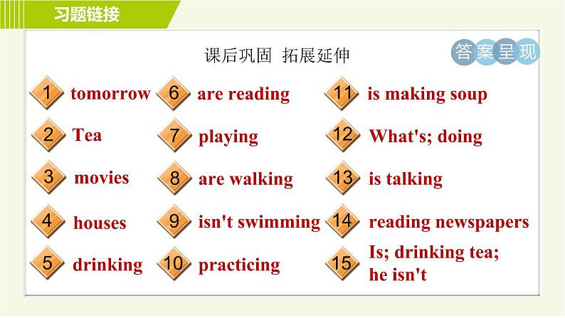 鲁教五四版六年级下册英语 Unit8 Period 2 Section A (Grammar Focus-3c) 习题课件第4页