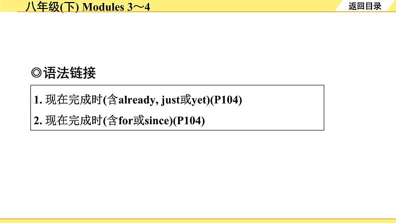 外研中考英语 14. 第一部分 八年级(下) Modules 3~4 PPT课件第2页