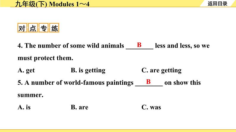 外研中考英语 22. 第一部分 九年级(下) Modules 1~4 PPT课件第8页