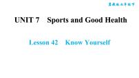 英语七年级下册Lesson 42 Know Yourself习题课件ppt