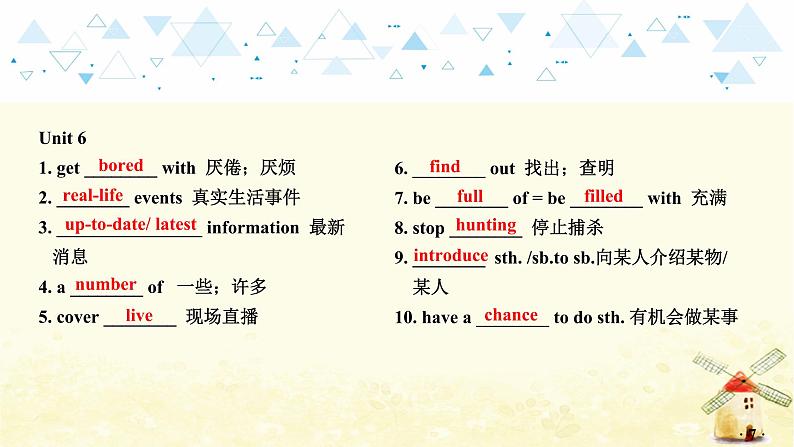 中考英语总复习九年级教材知识梳理教学PPT课件08