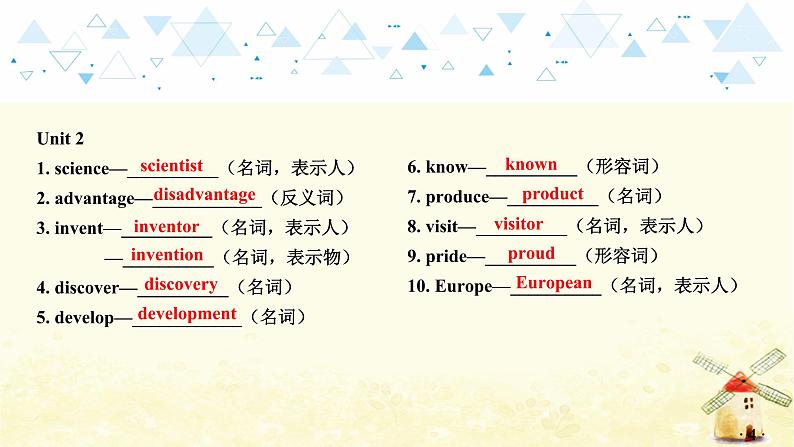 中考英语总复习九年级教材知识梳理教学PPT课件05