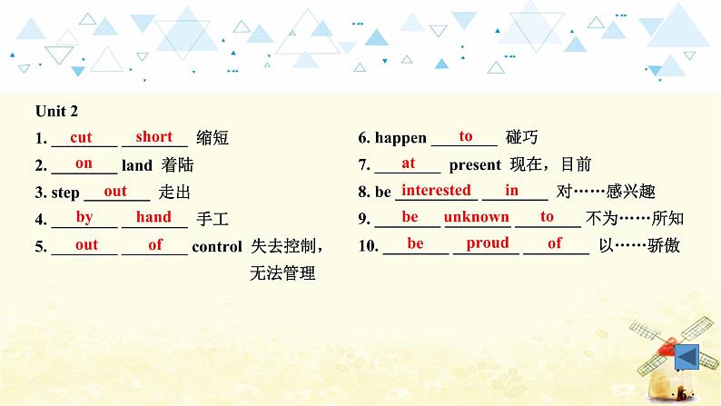 中考英语总复习九年级教材知识梳理教学PPT课件07