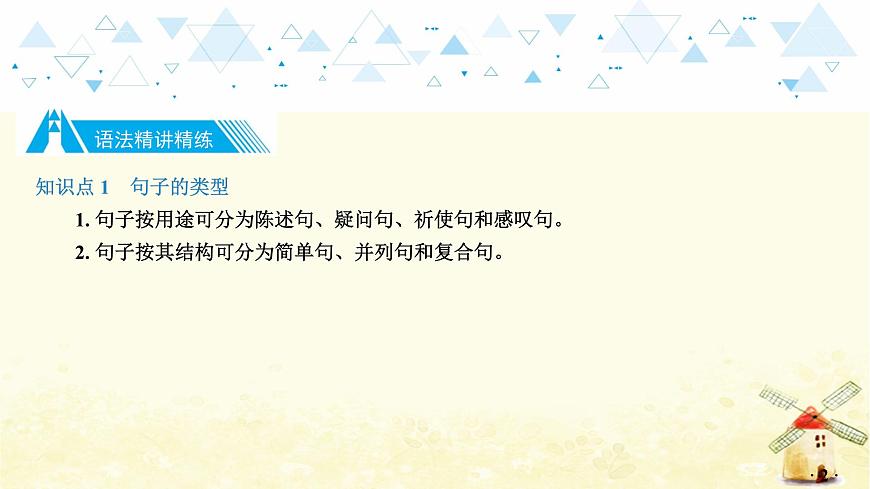 語法專項復(fù)習(xí)—英語的句子類型和五種基本句型第3頁