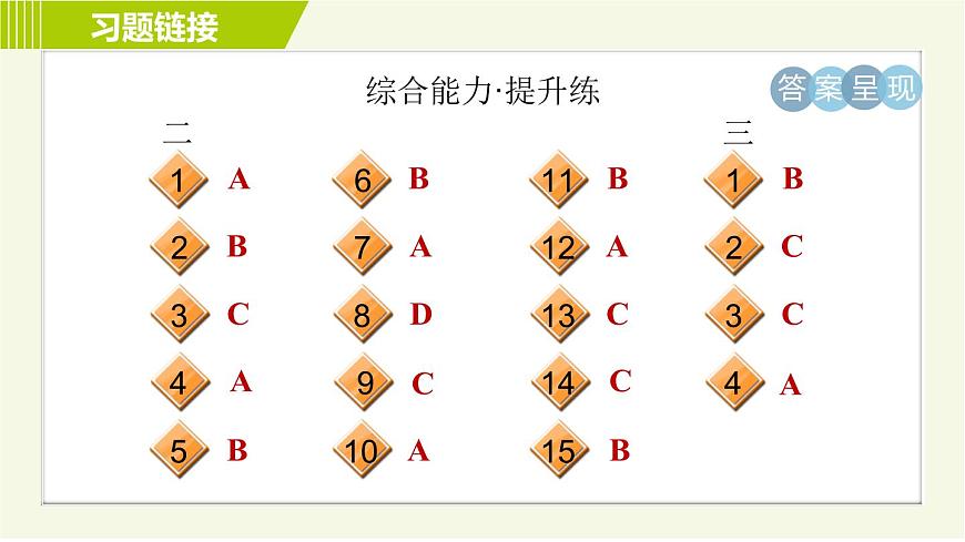 外研版七年級(jí)下冊(cè)英語(yǔ) Module8 Period 3 Unit 2 B 習(xí)題課件第5頁(yè)