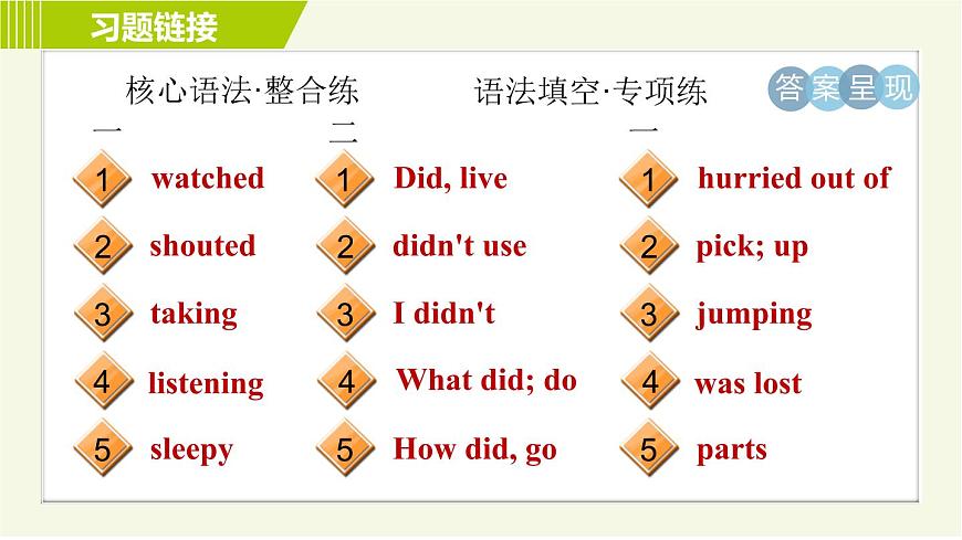 外研版七年級(jí)下冊(cè)英語(yǔ) Module8 Period 5 Unit 3 B 習(xí)題課件第3頁(yè)