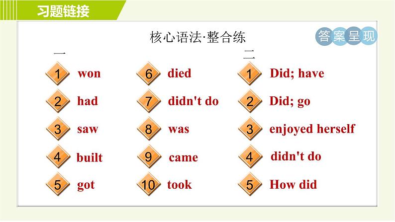 外研版七年级下册英语 Module9 Period 5 Unit 3 A 习题课件第4页