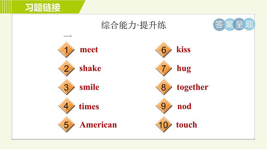 外研版七年級下冊英語 Module11 Period 1　Unit 1 A 習(xí)題課件第4頁