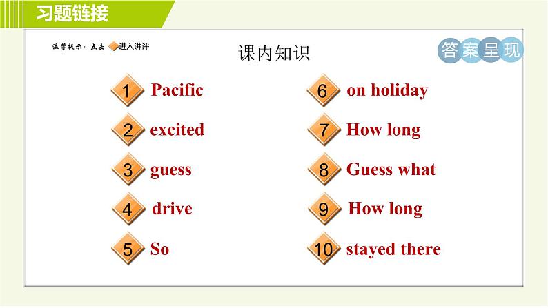 外研版七年级下册英语 Module10 习题课件02