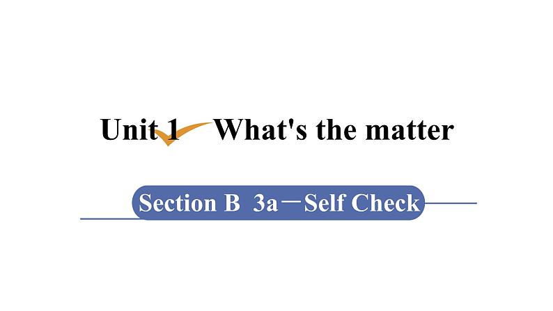 人教版八年级英语 unit 1 第6课时 Section B (3a-Self check) 课件第1页