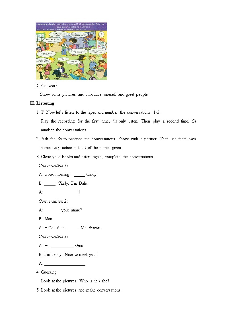 Unit 1 My name's Gina.教案03