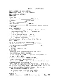 冀教版七年级下册Lesson 3  A Visit to Xi'an教案