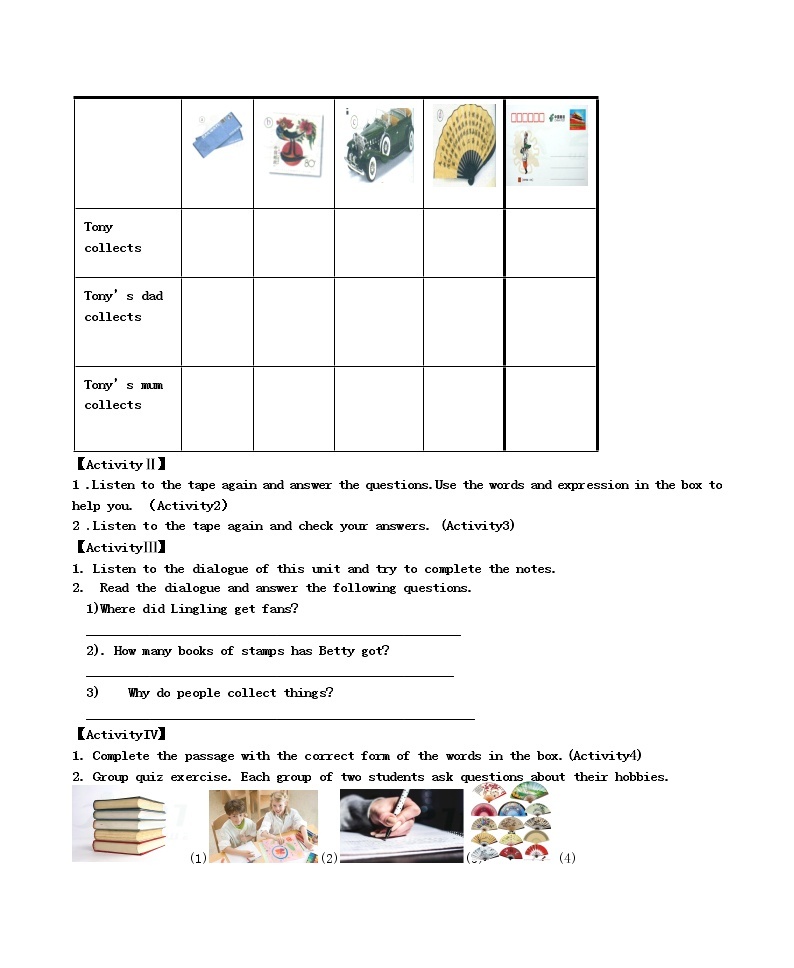 Module 6  Hobbies Unit 1（课件+教案+练习+学案）02