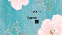 七年级下册（2012秋审查）Module4 Colourful lifeUnit 7 Poems背景图课件ppt