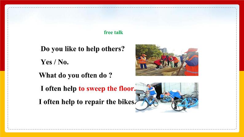Unit 2 I’ll help to clean up the city parks. Period 4(Section B 1a-2e)(课件+教案+练习+学案)03