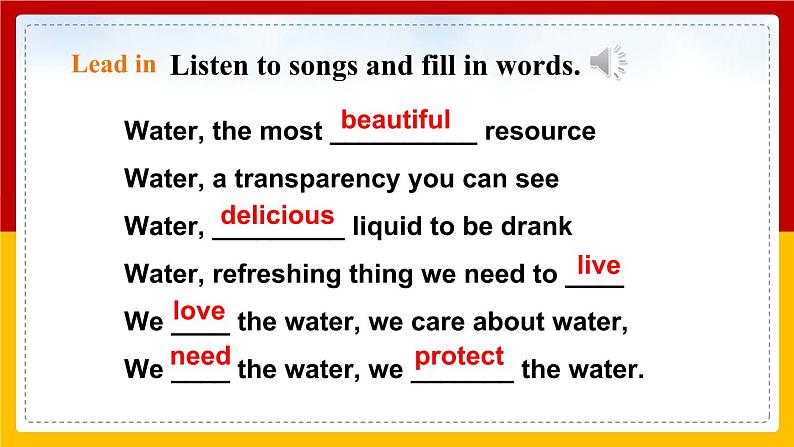 Unit 5 Water Period 5 More practice & culture corner课件PPT+教案+学案+练习02
