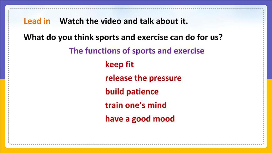 Unit 5 Sport Period 1 ReadingⅠ課件第3頁