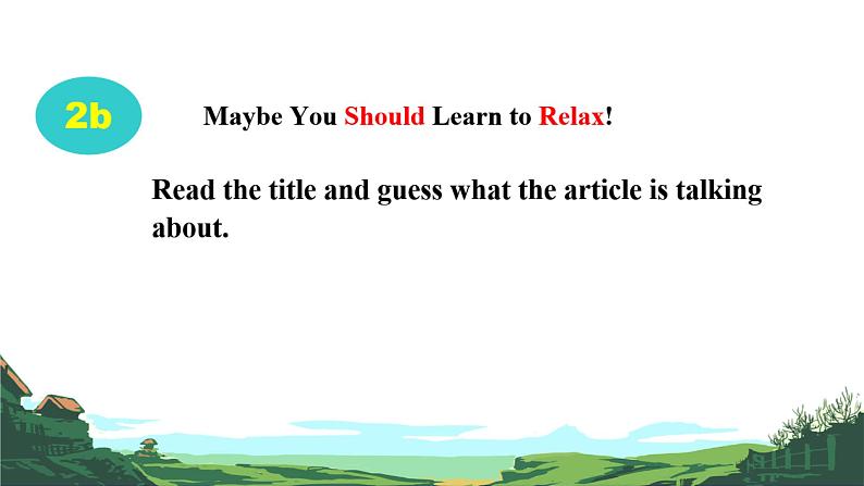 人教新目标八年级英语下册---Unit 4 Why don't you talk to your parents_ Section B (2a-2e) 课件+视频06