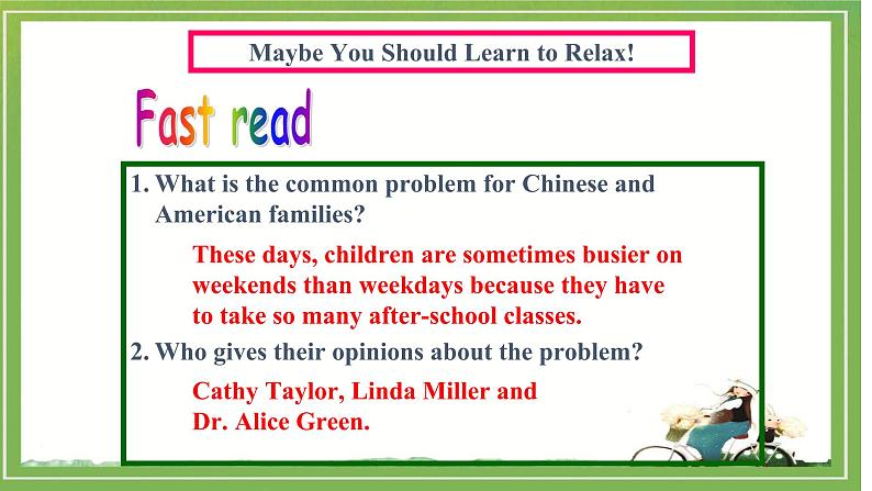 人教新目标八年级英语下册---Unit 4 Why don't you talk to your parents_ Section B (2a-2e) 课件+视频08