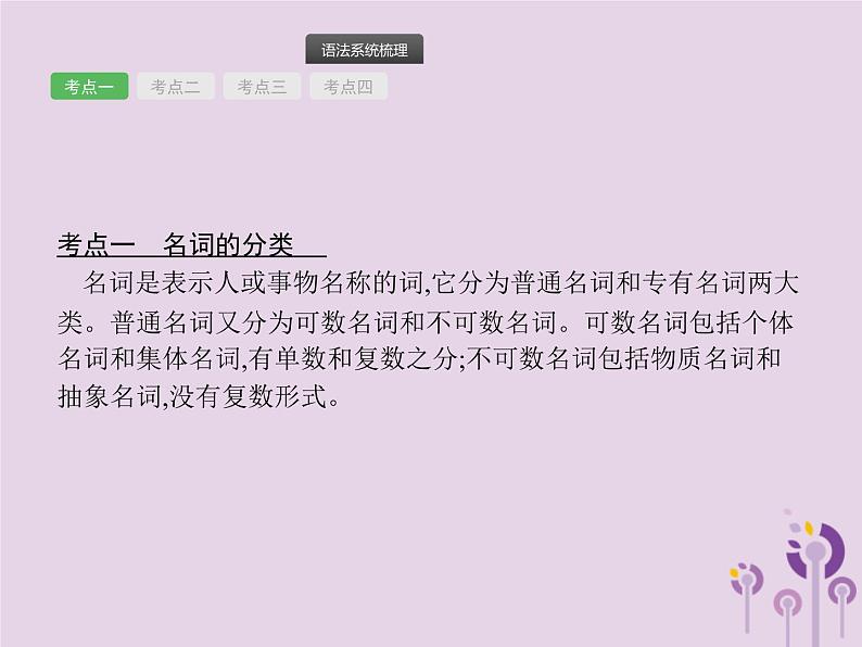 中考英语总复习二轮专题复习语法专项突破专题02《名词》课件(含答案)第2页
