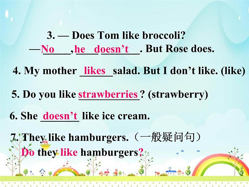 人教版七年级英语上册Unit 6 Do you like bananas_Section B 3a-Self check课件07