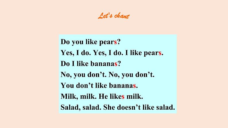 人教版七年级英语上册课件:Unit 6 Do you like bananas_Section A Grammar Focus-3c(共有PPT30张,无音频)02