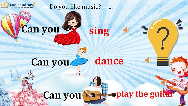 2022年人教版英语七年级下册Unit 1 Can you play the guitar?Section A 1a-1c课件第4页