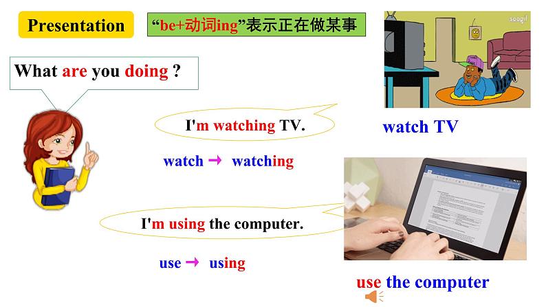 Unit 6 I’m watching TV. SectionA (1a-2c )第3页