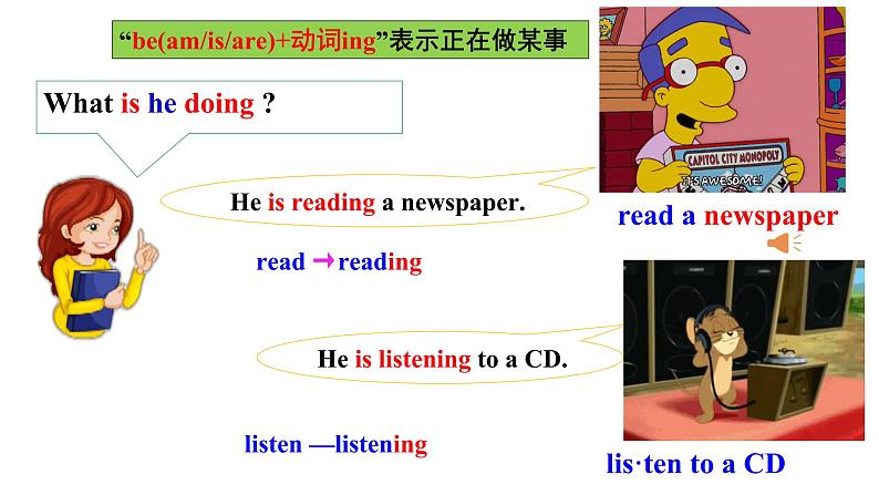 Unit 6 I’m watching TV. SectionA (1a-2c )第5页