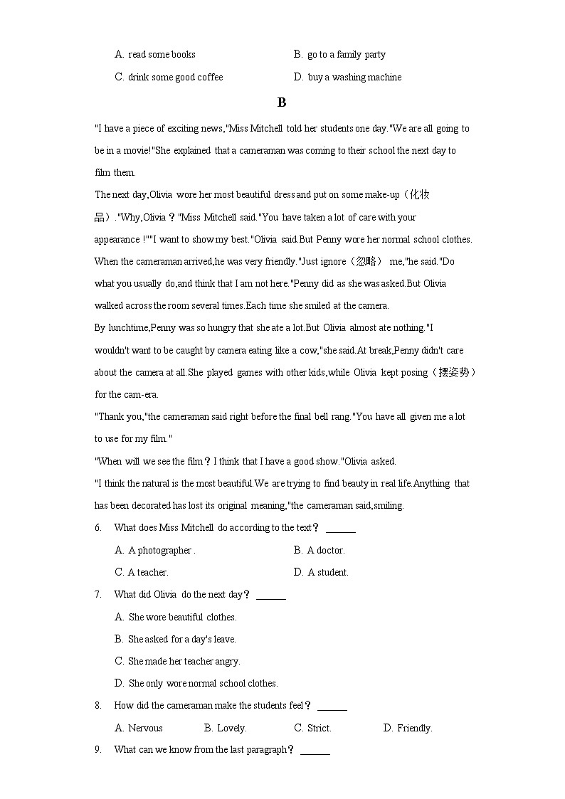 2022年河南省南阳市淅川县西簧乡联合中学中考英语模拟试卷(含答案)第2页