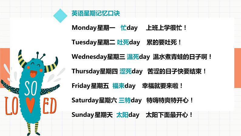 趣味单词课:趣味记单词课件人教版七年级英语下册第6页