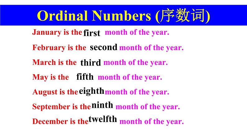 冀教版(三起)英语七年级上册 Unit 7 Days and Months lesson40When is your birthday(课件)07