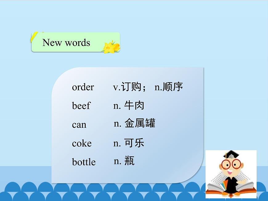 冀教版(三起)英語七年級上冊 Unit 4 Food and Restaurants-Lesson 22_(課件)第5頁