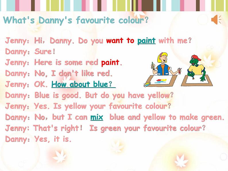 冀教版(三起)英语七年级上册 Unit 2 Colours and Clothes lesson8 Danny 's favourite colour(课件)第4页