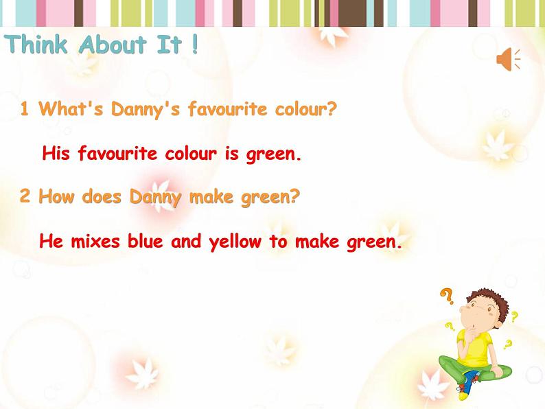 冀教版(三起)英语七年级上册 Unit 2 Colours and Clothes lesson8 Danny 's favourite colour(课件)第5页