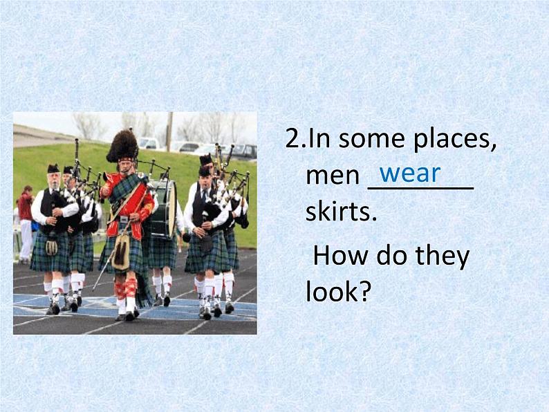 冀教版(三起)英语七年级上册 Unit 2 Colours and ClothesLesson 11 Clothes around the World(课件)08