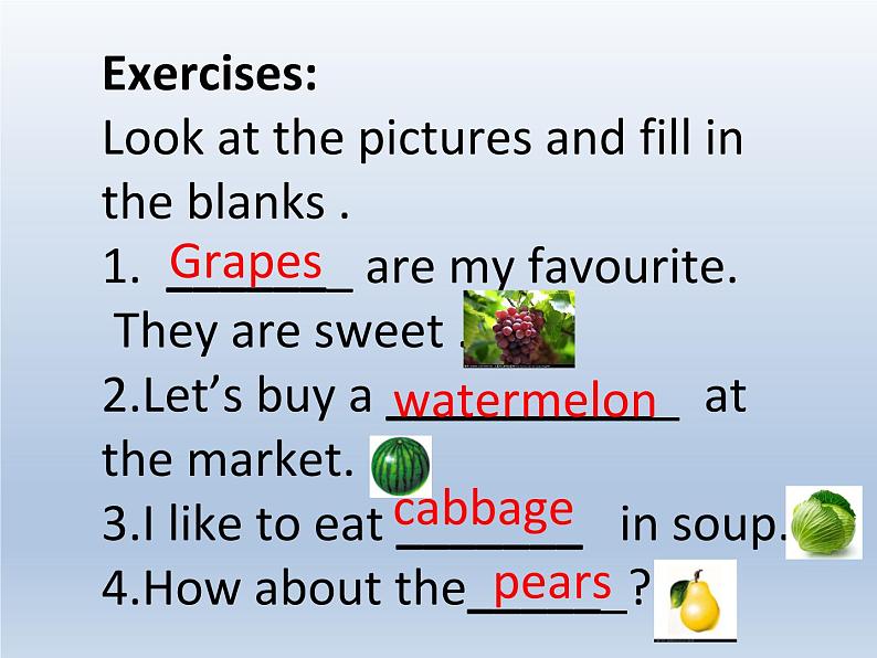 冀教版(三起)英语七年级上册 Unit 4 Food and restaurants Lesson 21 At the Market(课件)07