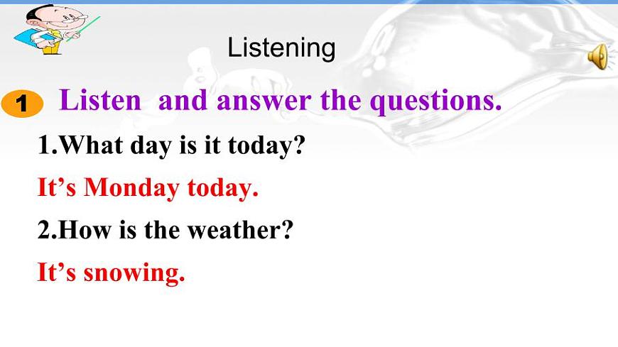 冀教版(三起)英語七年級(jí)上冊(cè) Unit 7 Days and Months Lesson 37 Seasons and Weather(1)(課件)第6頁