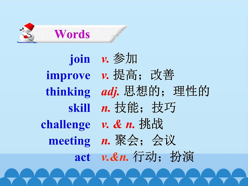 冀教版(三起)英语七年级下册 Unit 4 After-School Activities-Lesson 20_(课件)第6页
