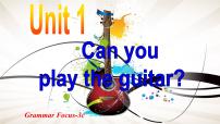 初中英语人教新目标 (Go for it) 版七年级下册Unit 1 Can you play the guitar?Section A课文课件ppt