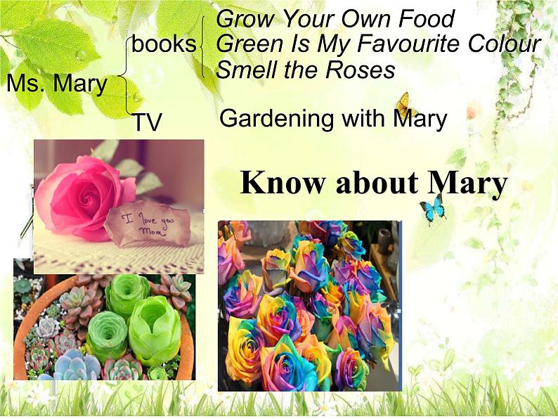 冀教版(三起)英语八年级下册 Gardening with Mary(课件)08